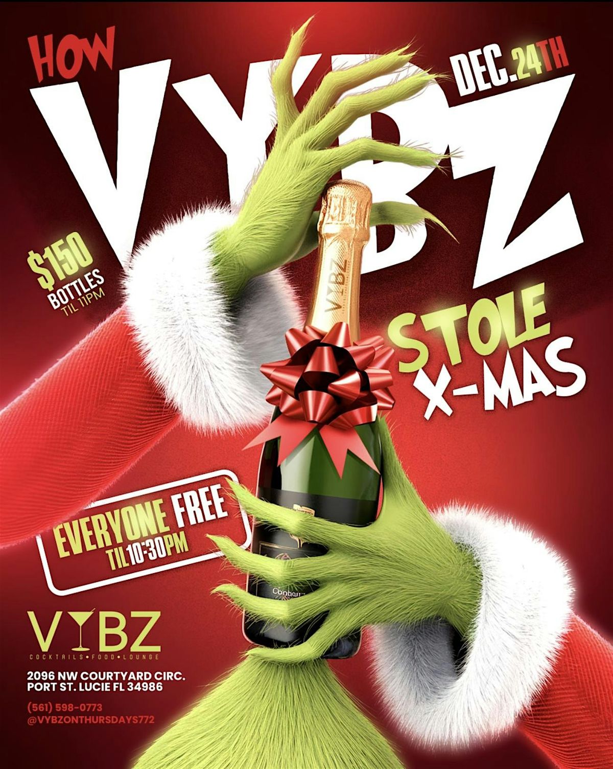 XMAS EVE @ VYBZ TUESDAY DEC 24