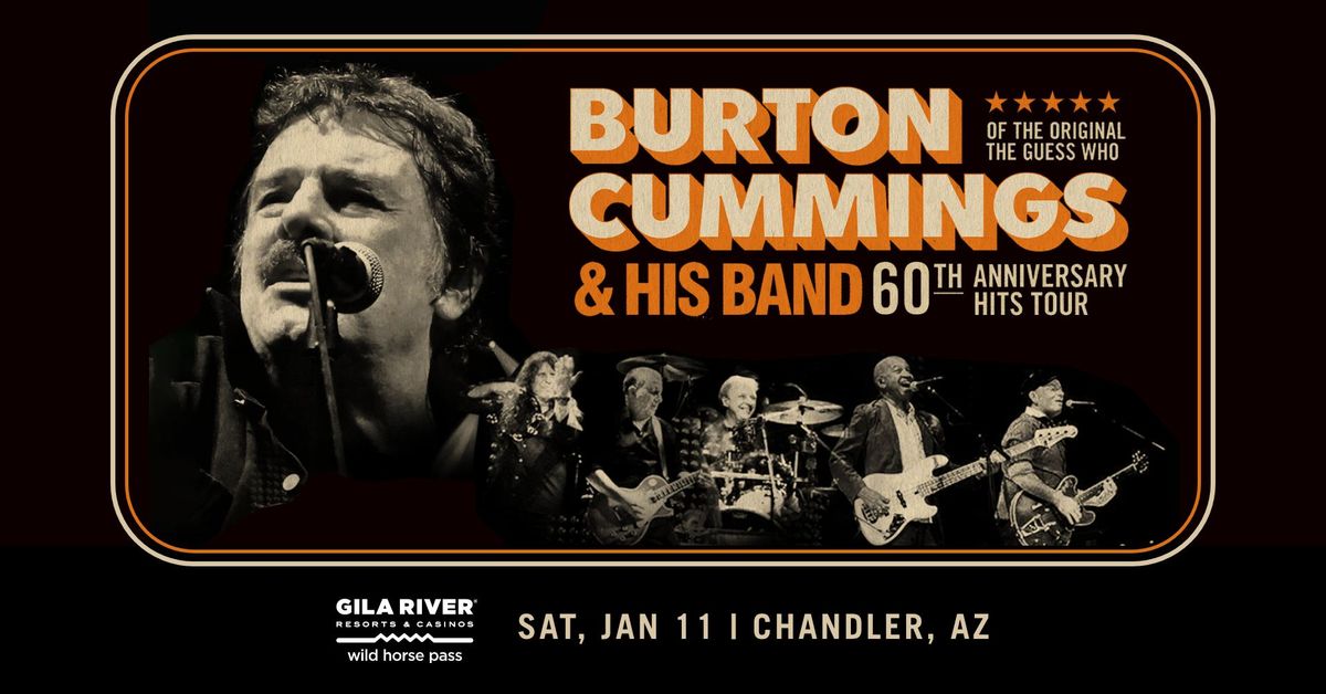 Burton Cummings of the Original 'The Guess Who' 60th Anniversary Hits Tour 