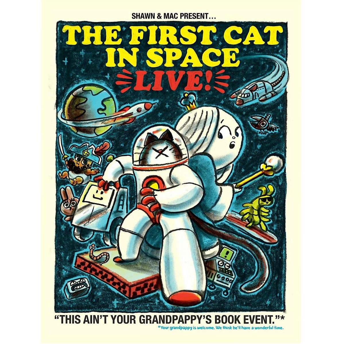 THE FIRST CAT IN SPACE LIVE!