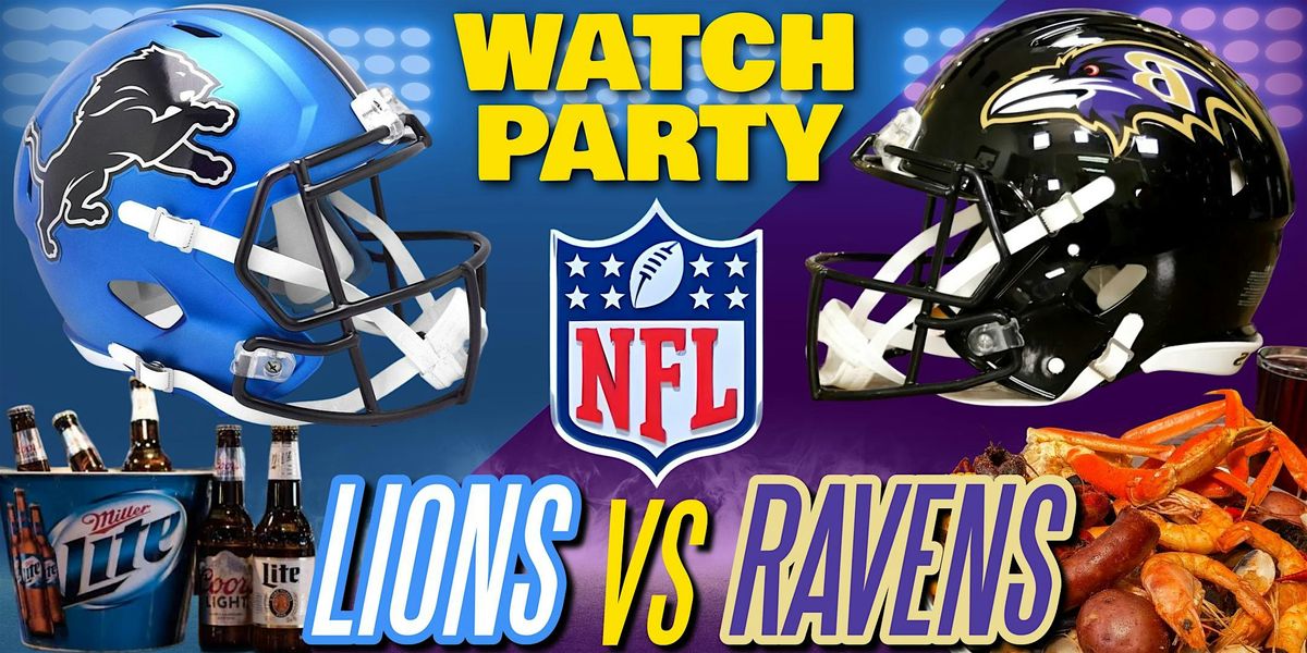 Lions vs Raven - Watch Party at The Revel!