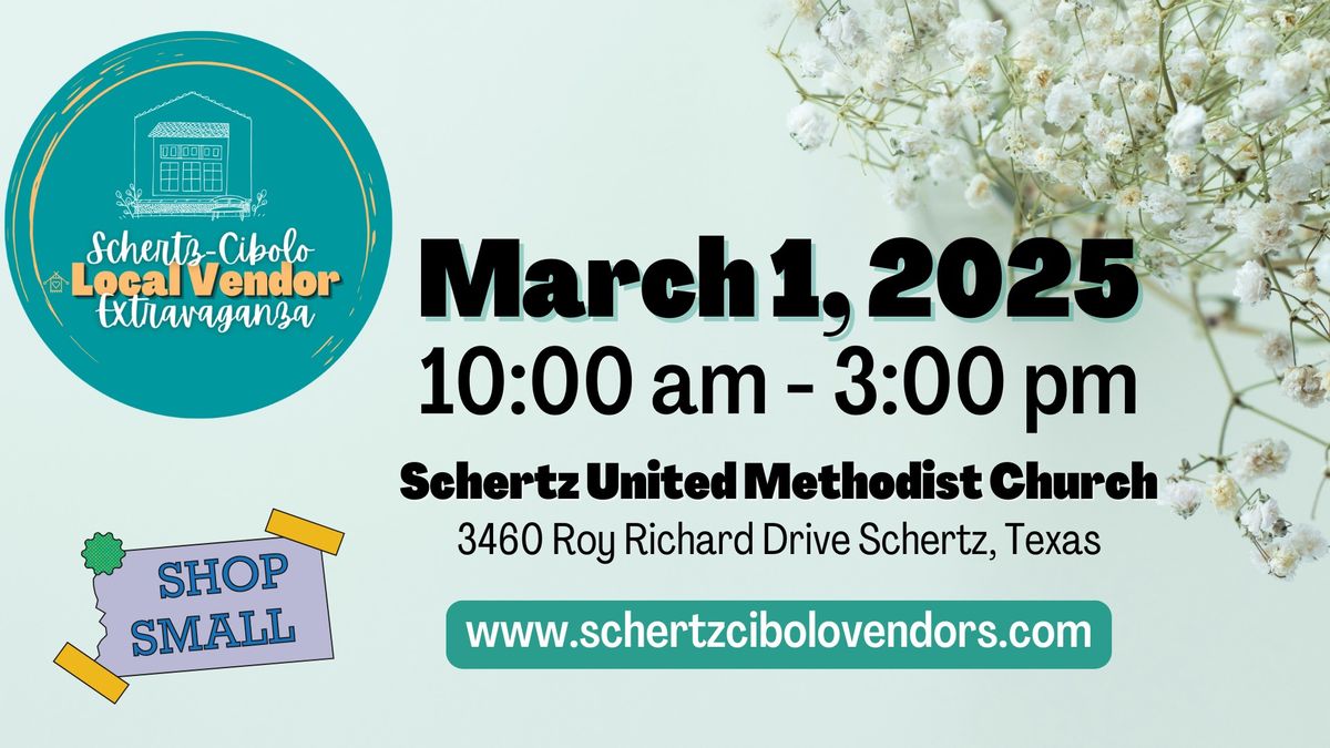 MARCH 1, 2025 VENDOR EVENT - FREE TO THE PUBLIC!