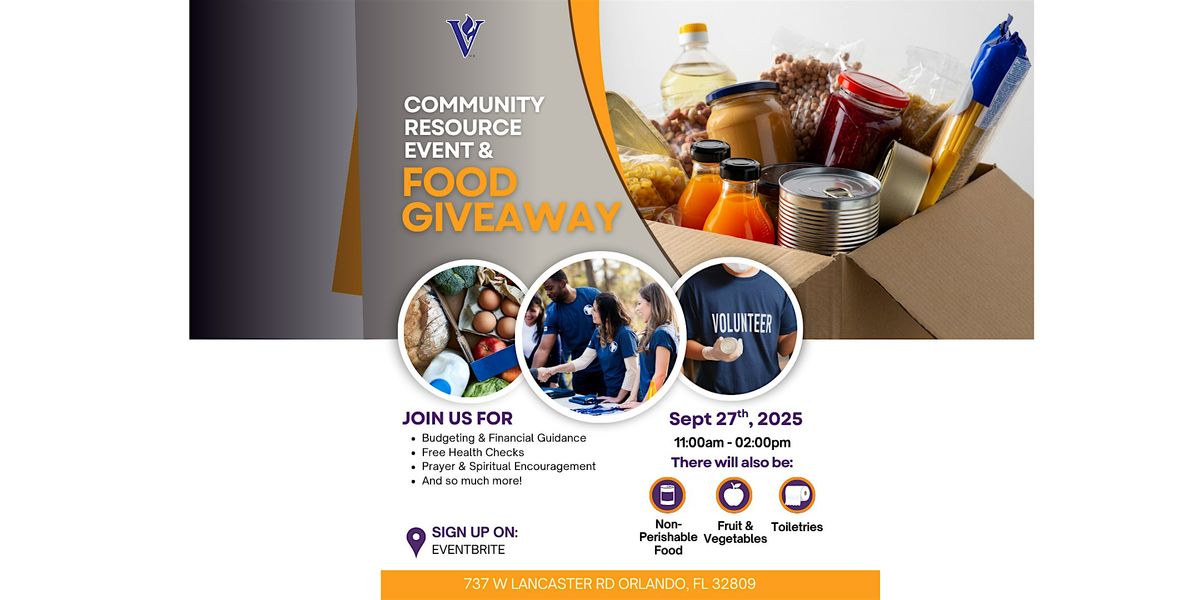 September Community Resource & Food Giveaway Event