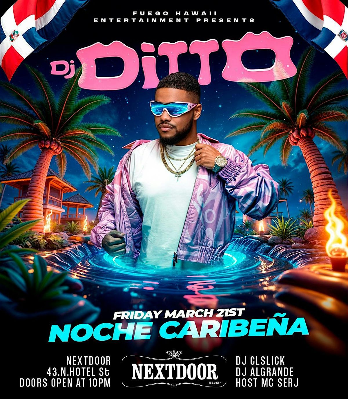 NOCHE CARIBENA-DJ DITTO IN HAWAII