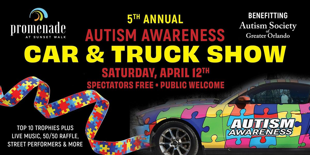 Promenade at Sunset Walk 5th Annual "Autism Awareness Car & Truck Show"