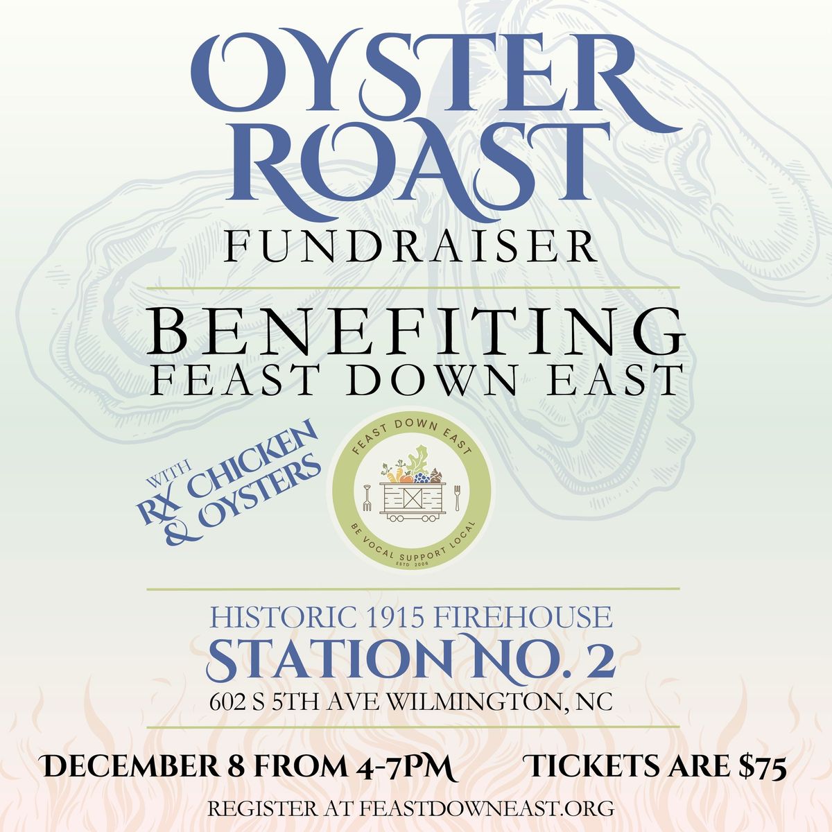 Oyster Roast Fundraiser for Feast Down East