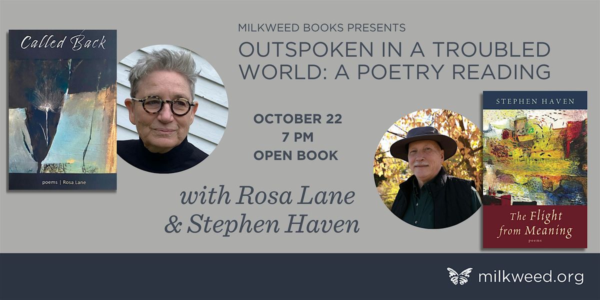 Outspoken in a Troubled World: a poetry reading