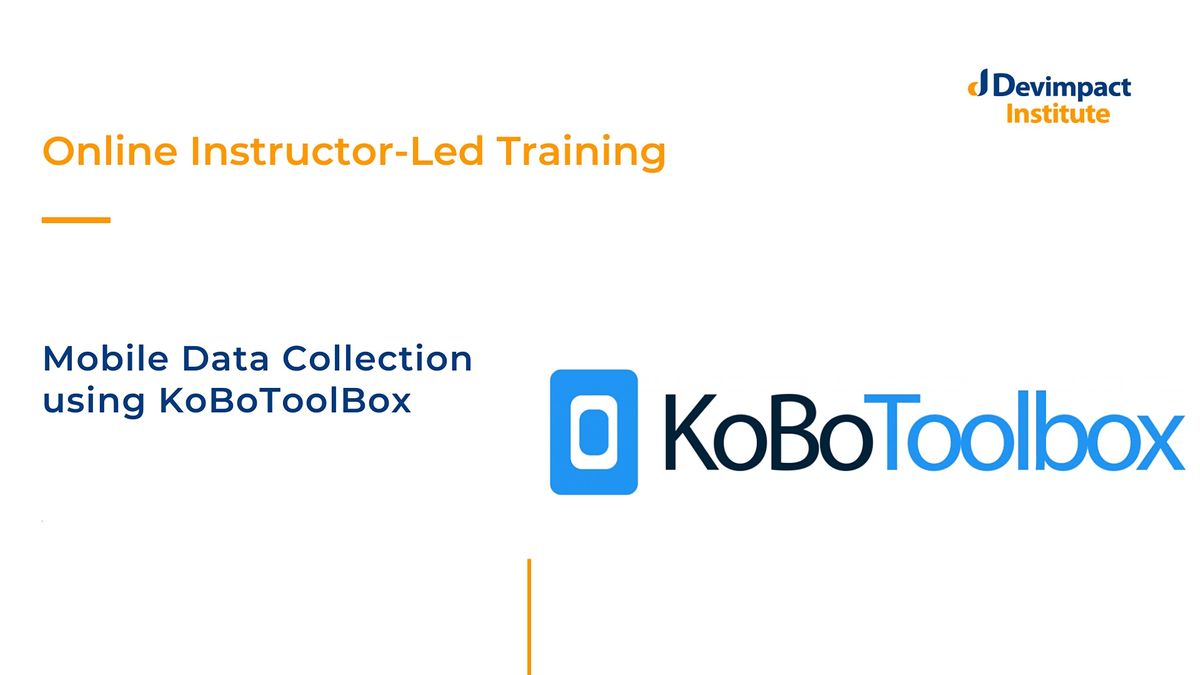 Training on Mobile Data Collection using KoBoToolBox