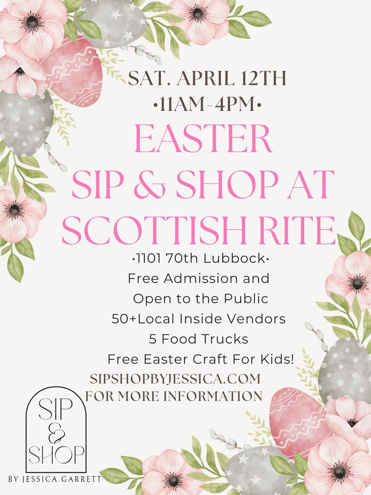 Easter Sip & Shop at Scottish Rite 