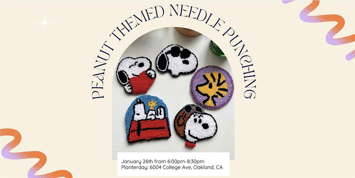 DIY Peanuts Punch Needle Coaster Workshop @ Planterday