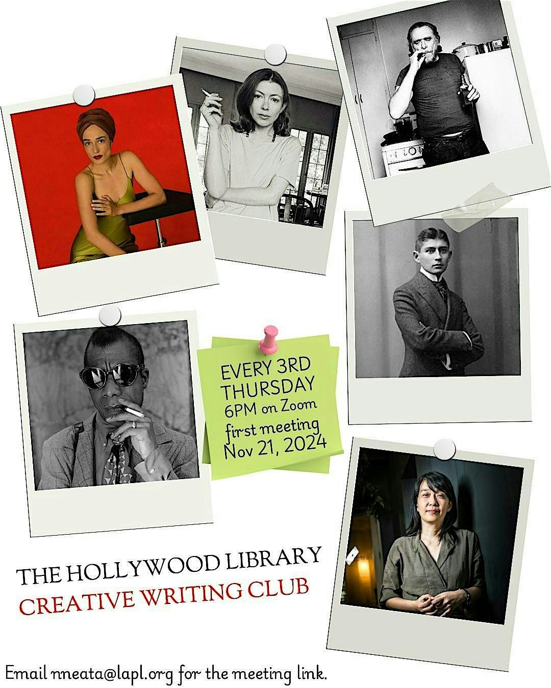 Hollywood Library Creative Writing Club on Zoom