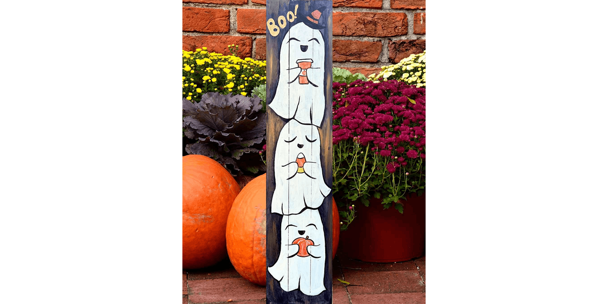 Stacked Ghosts  - Paint and Sip in Tyler | Classpop!\u2122
