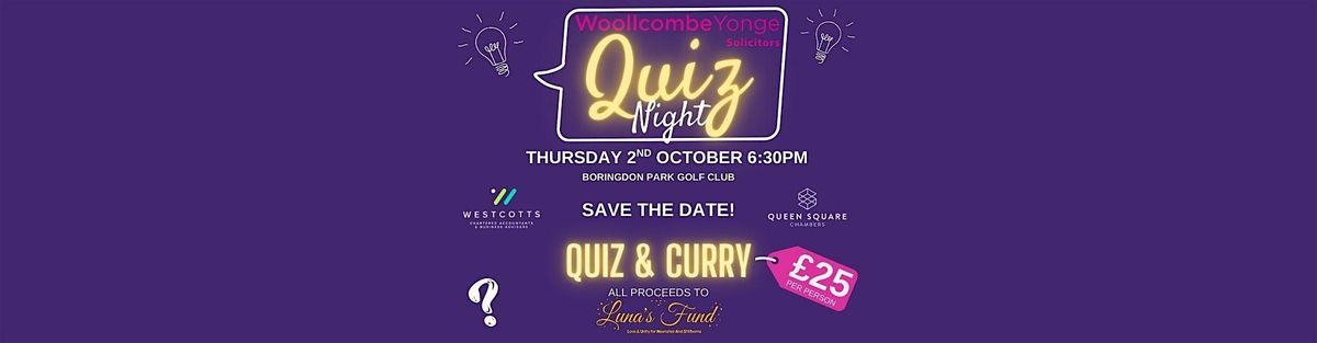 Woollcombe Yonge Quiz and Curry Night
