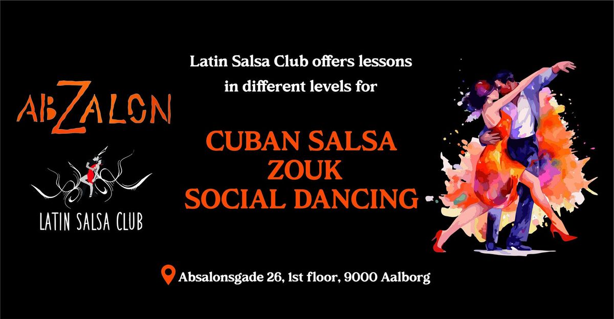 Cuban Salsa & Zouk For Begyndere & Social Dancing