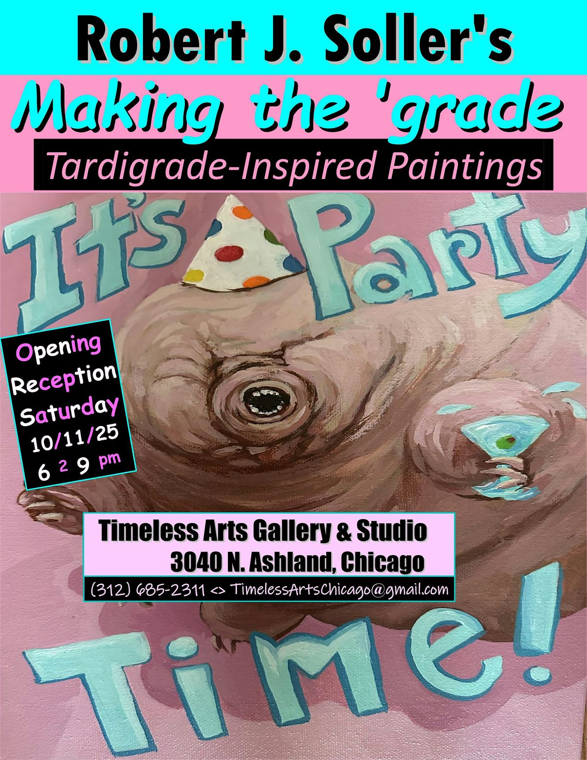 Making the 'grade. : Tardigrade-inspired Paintings by Robert J. Soller