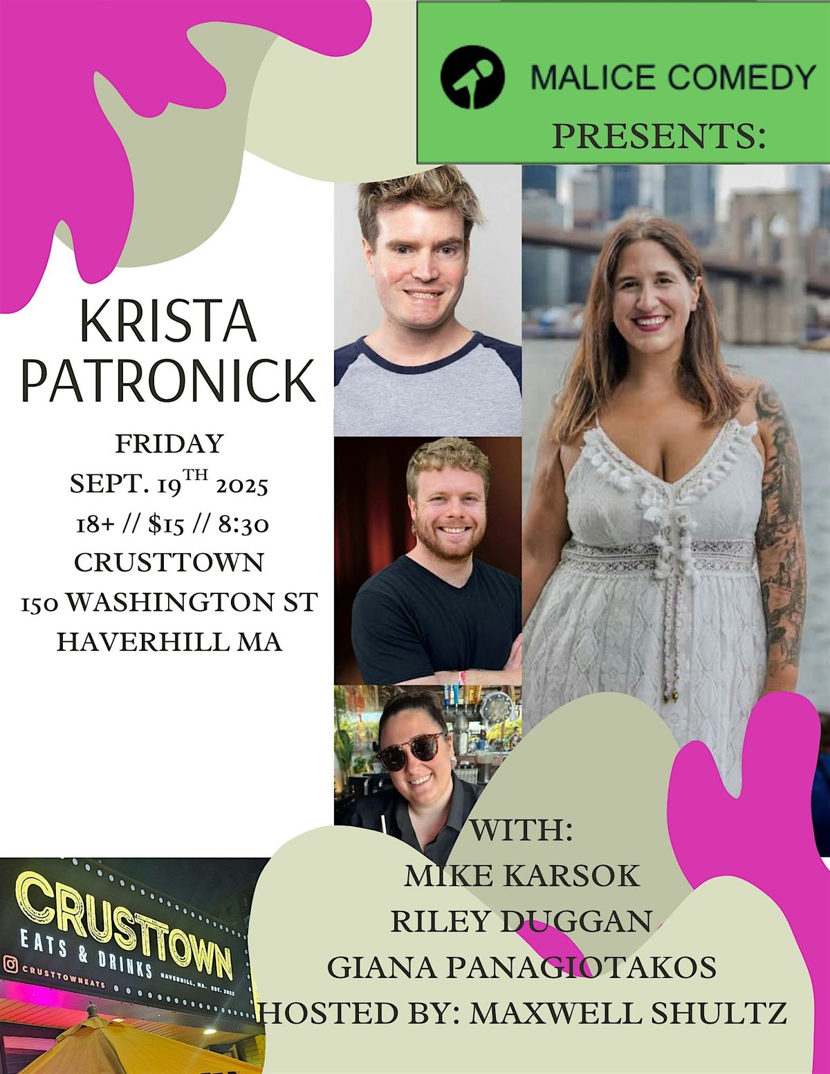 KRISTA PATRONICK  Live Comedy at Crusttown