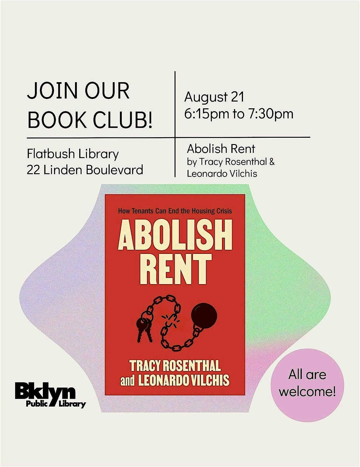 Flatbush Library Book Club: Abolish Rent