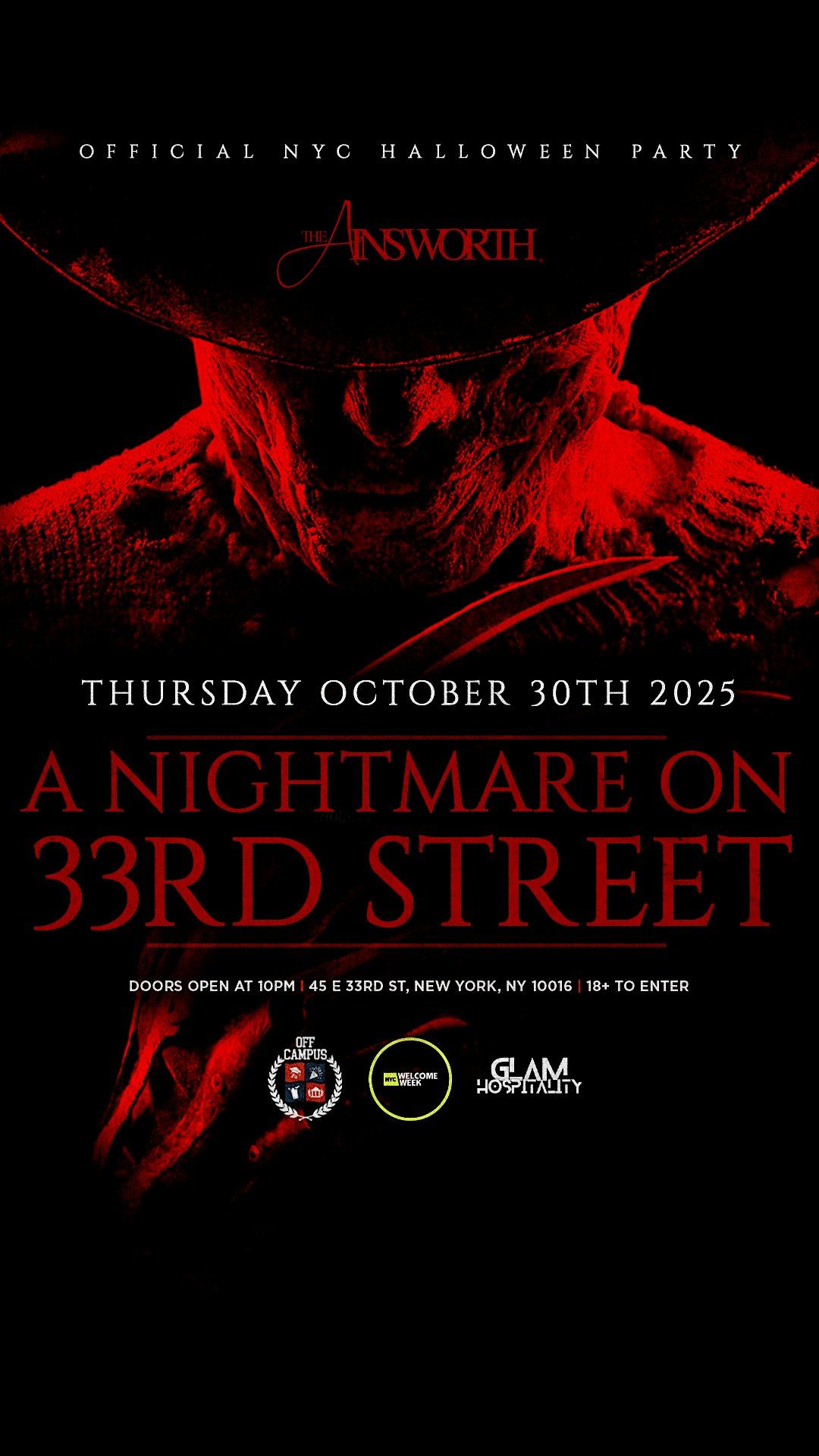 NIGHTMARE ON 33RD STREET @ THE AINSWORTH