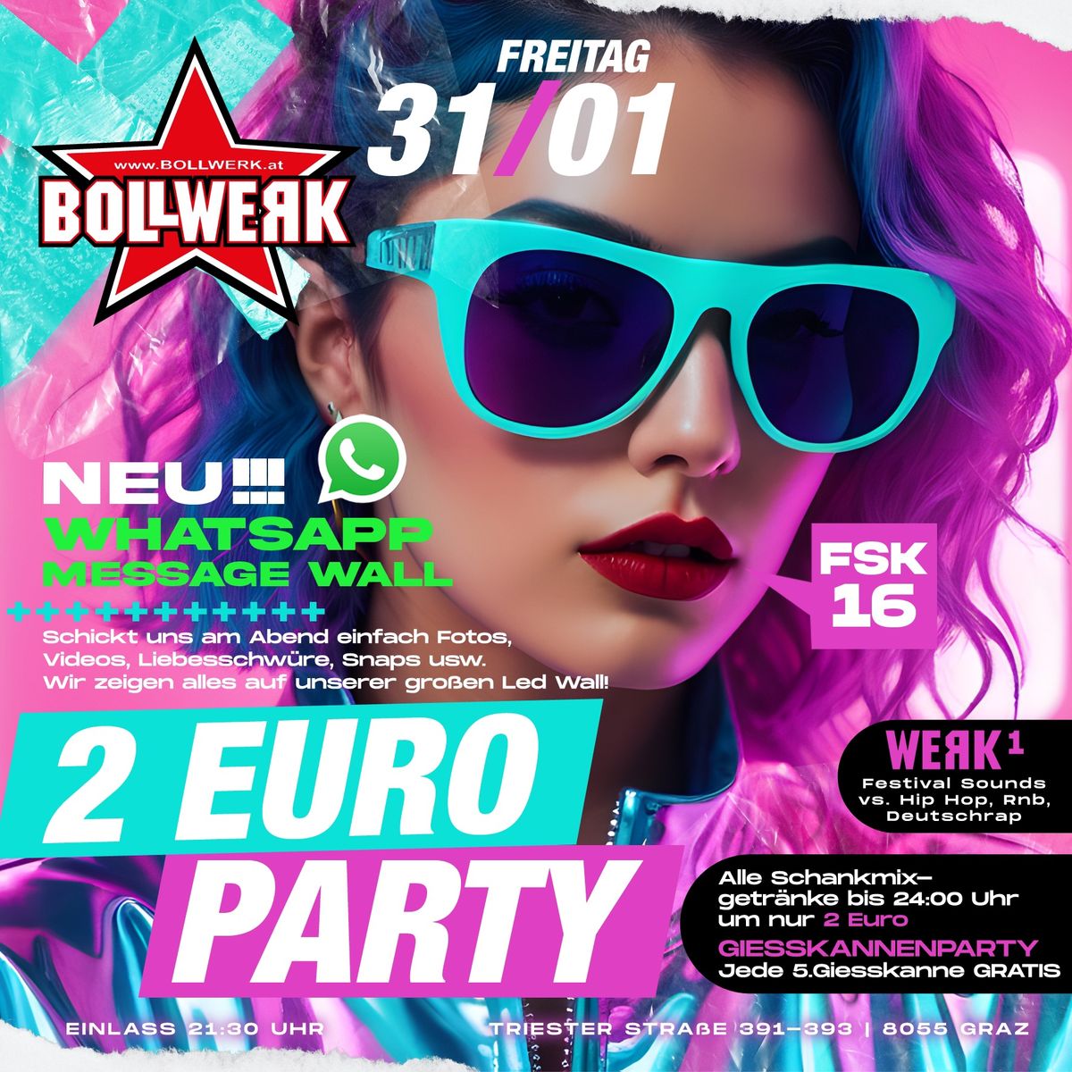   2 EURO PARTY!   FSK 16  WHATS APP Message Wall