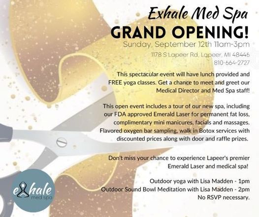 Exhale Med Spa Grand Opening!