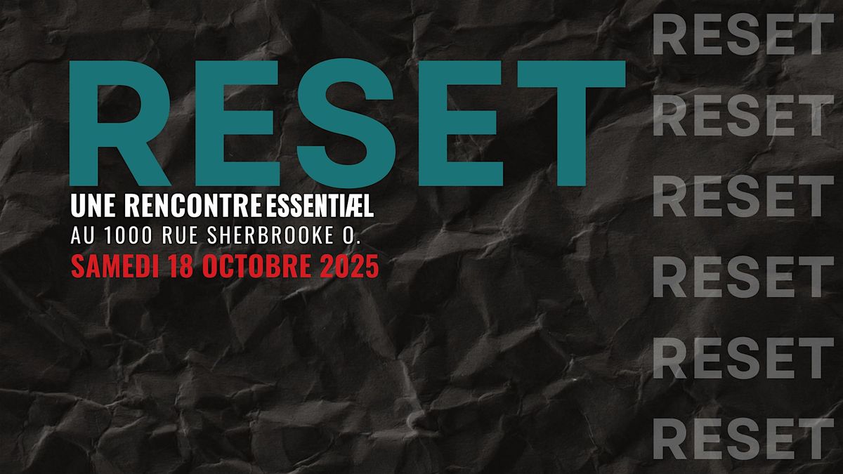 RESET - OCTOBRE 2025