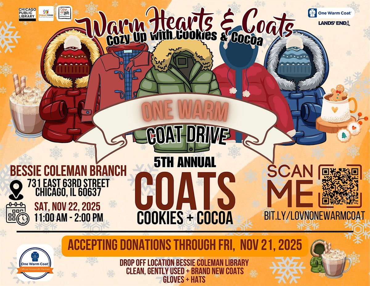TGF\u2122 5th Annual Coats, Cookies & Cocoa Drive