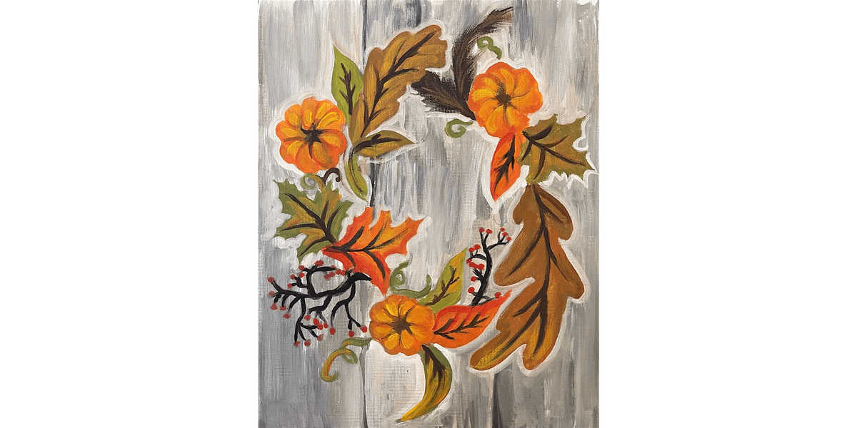 Autumn Wreath - Paint and Sip in Orlando | Classpop!\u2122
