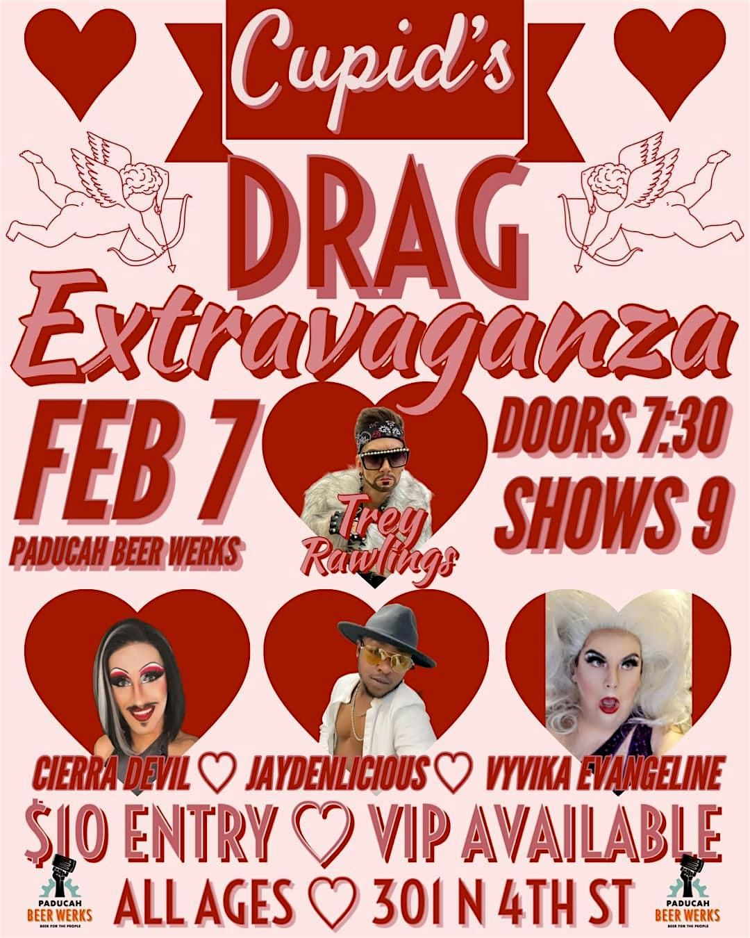 Cupid\u2019s Drag Extravaganza at Paducah Beer Werks