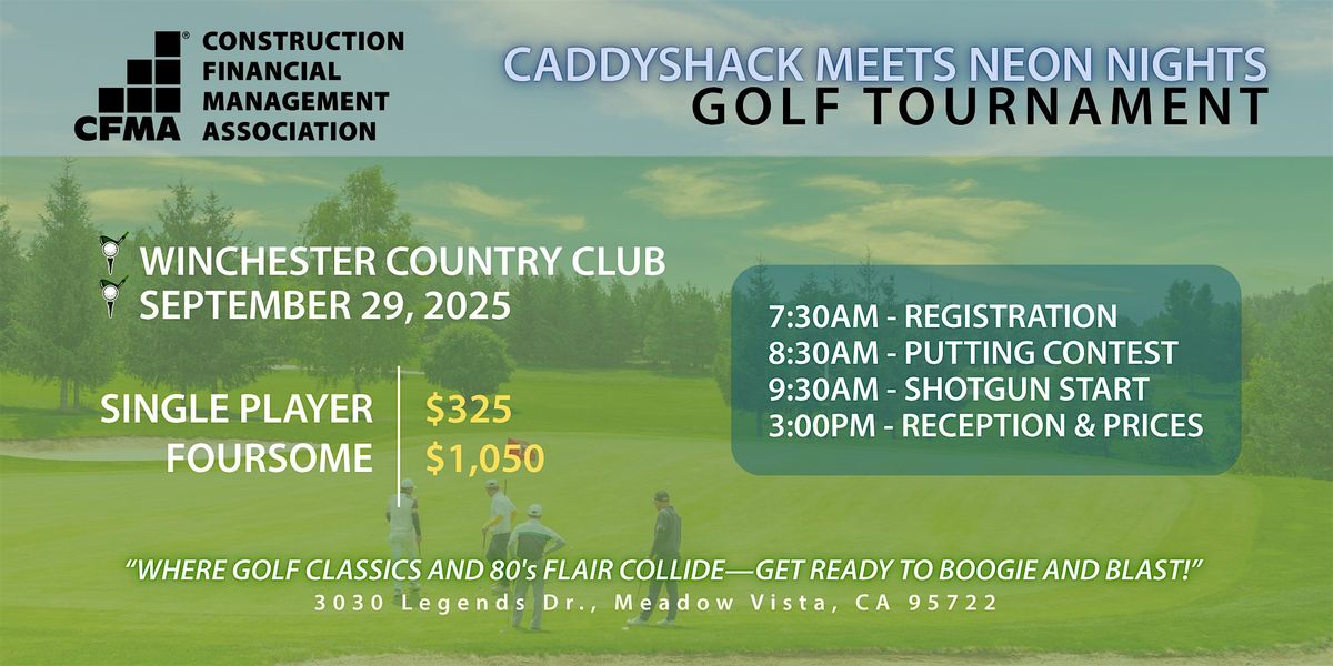CFMA Sacramento - 30th Annual Golf Tournament