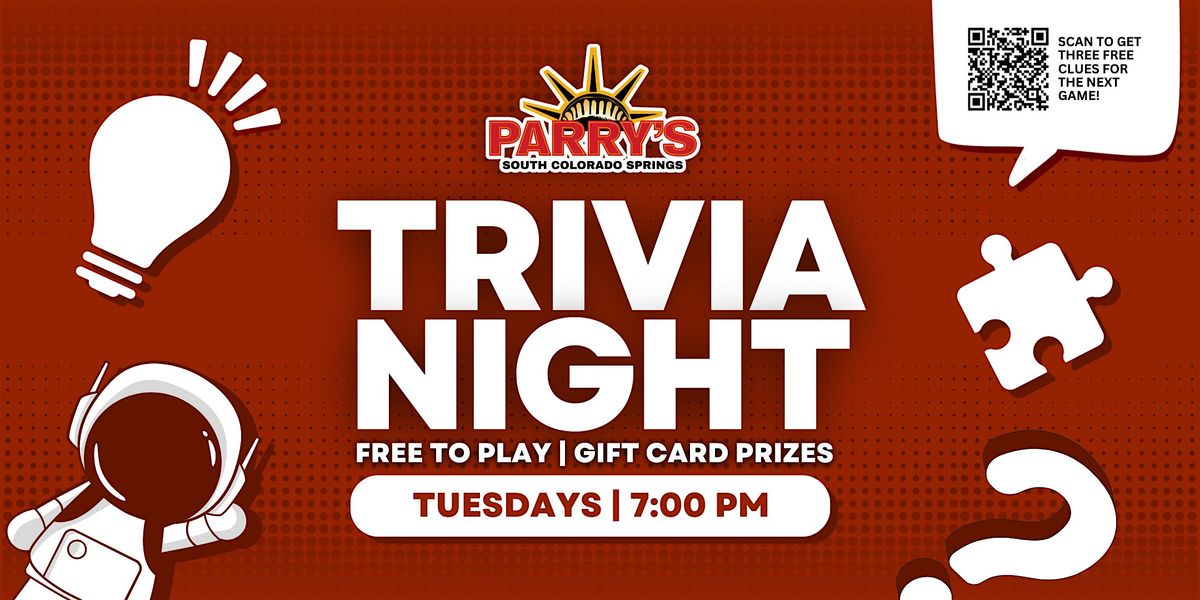 Trivia Night at Parry's Sliceria & Taps (South Colorado Springs)