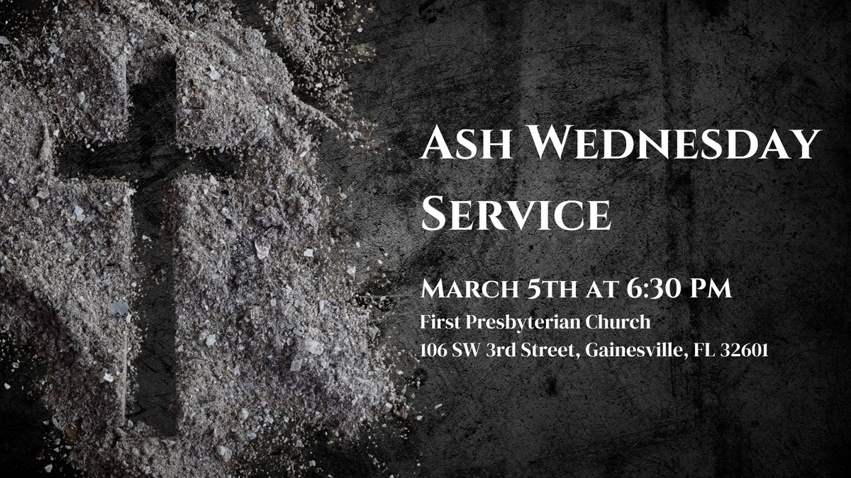 Ash Wednesday Service