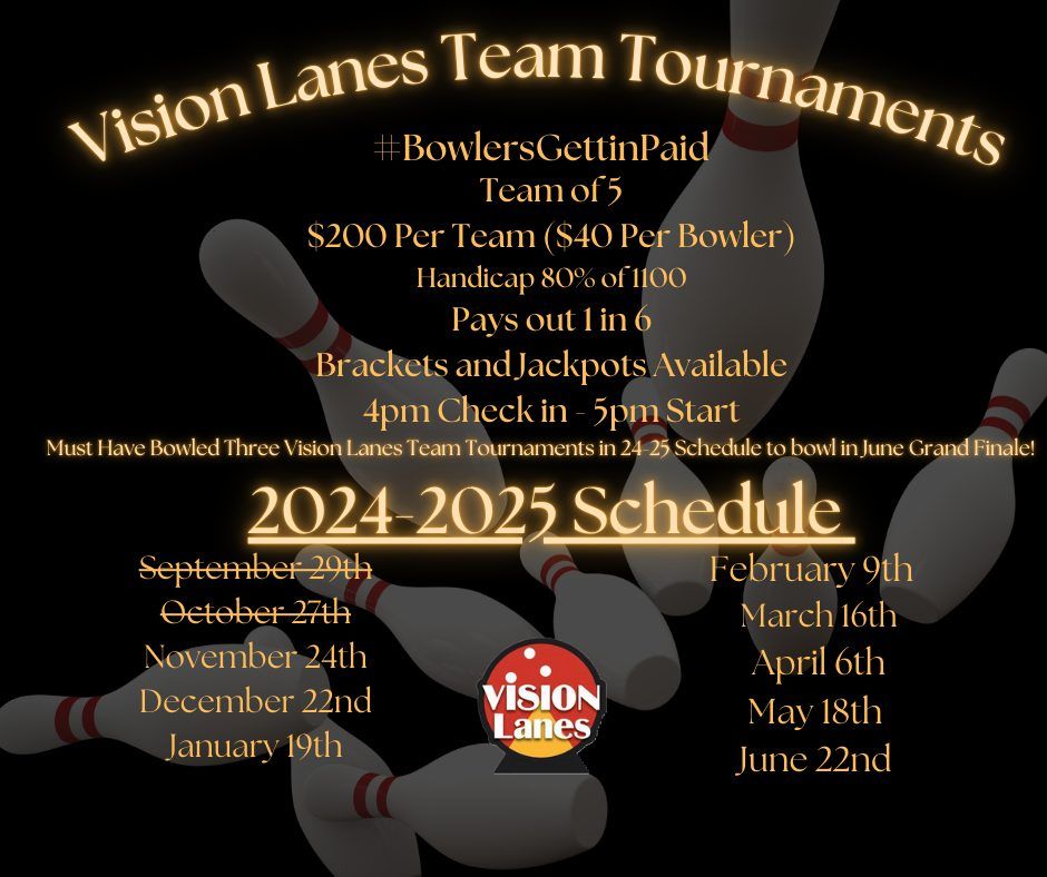 Vision Lanes Team Tournament (November)