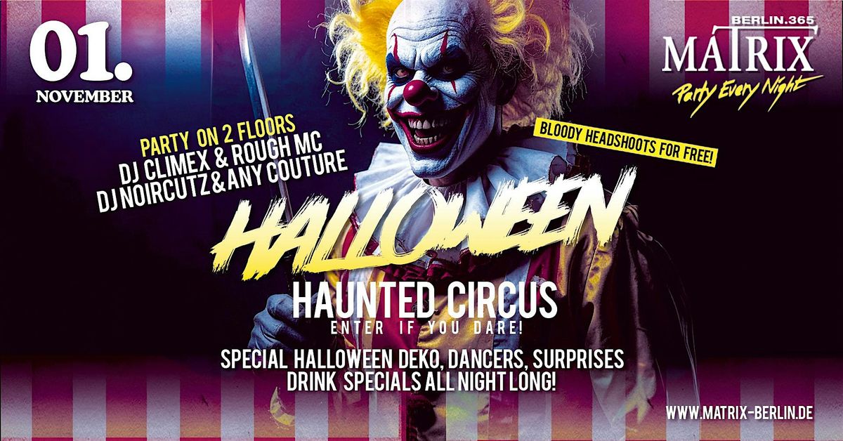 HAUNTED CIRCUS - HALLOWEEN PARTY