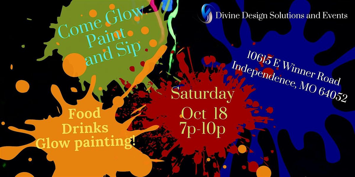Let\u2019s GLOW Paint  and Sip