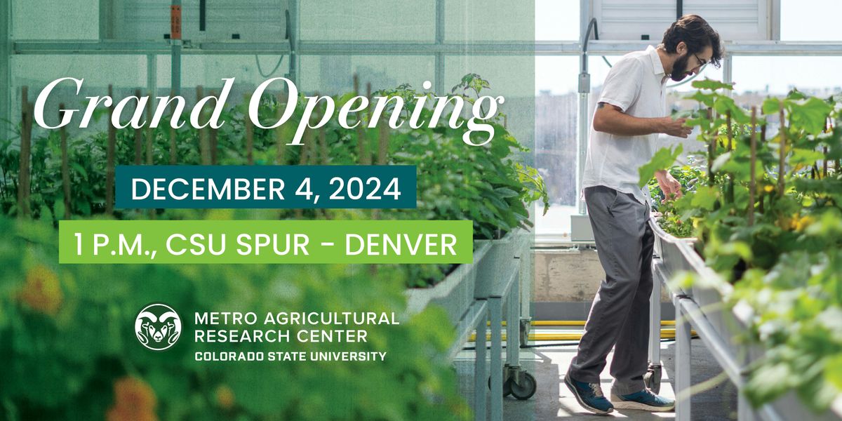 Metropolitan Agricultural Research Center (MARC) Grand Opening