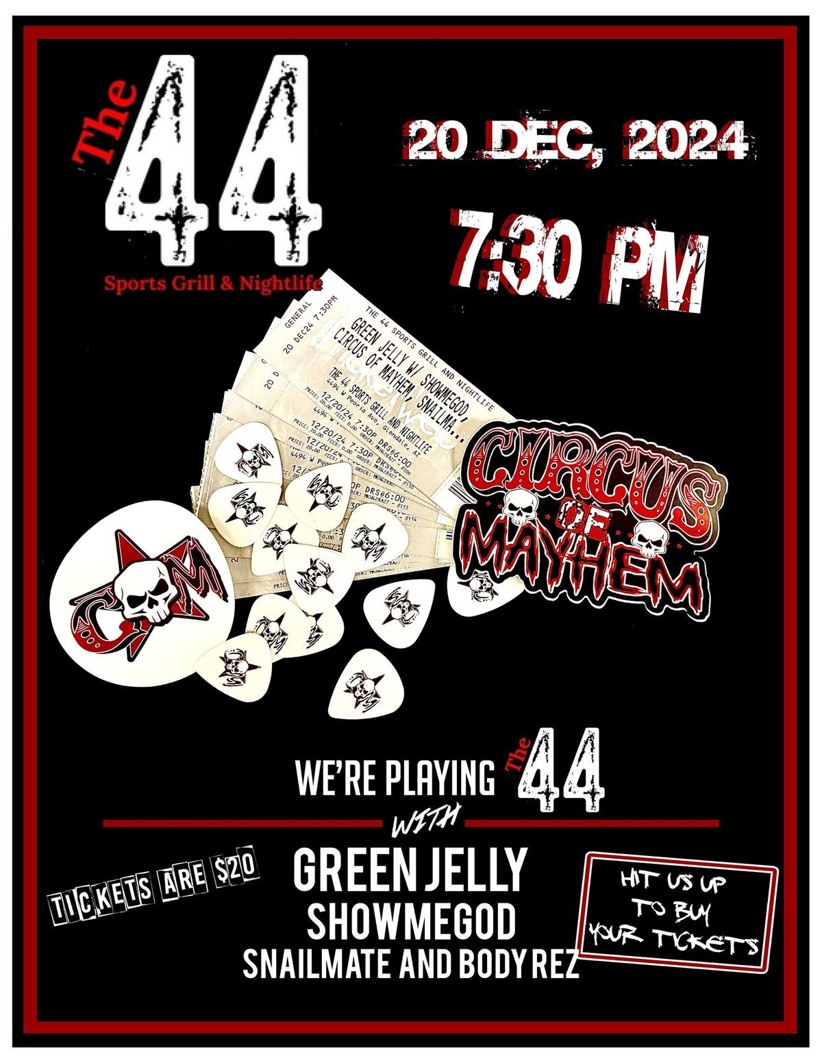 Circus of Mayhem in support of Green Jelly at the 44