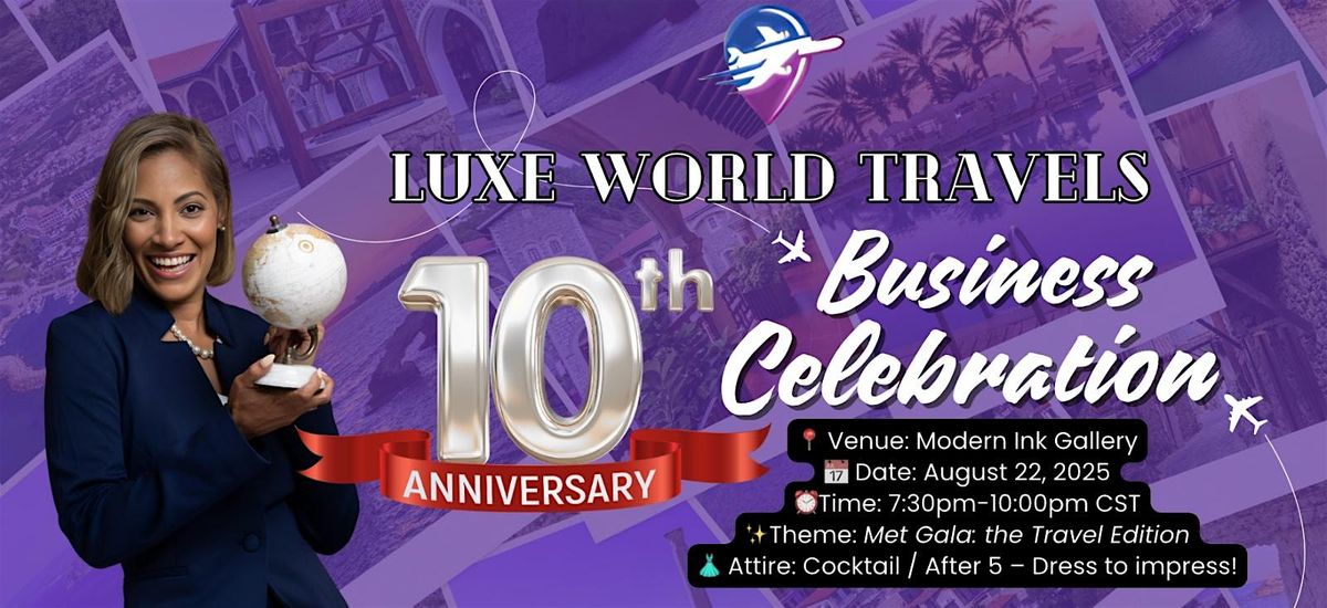 Save the Date! 10-Year Business Celebration on August 22nd