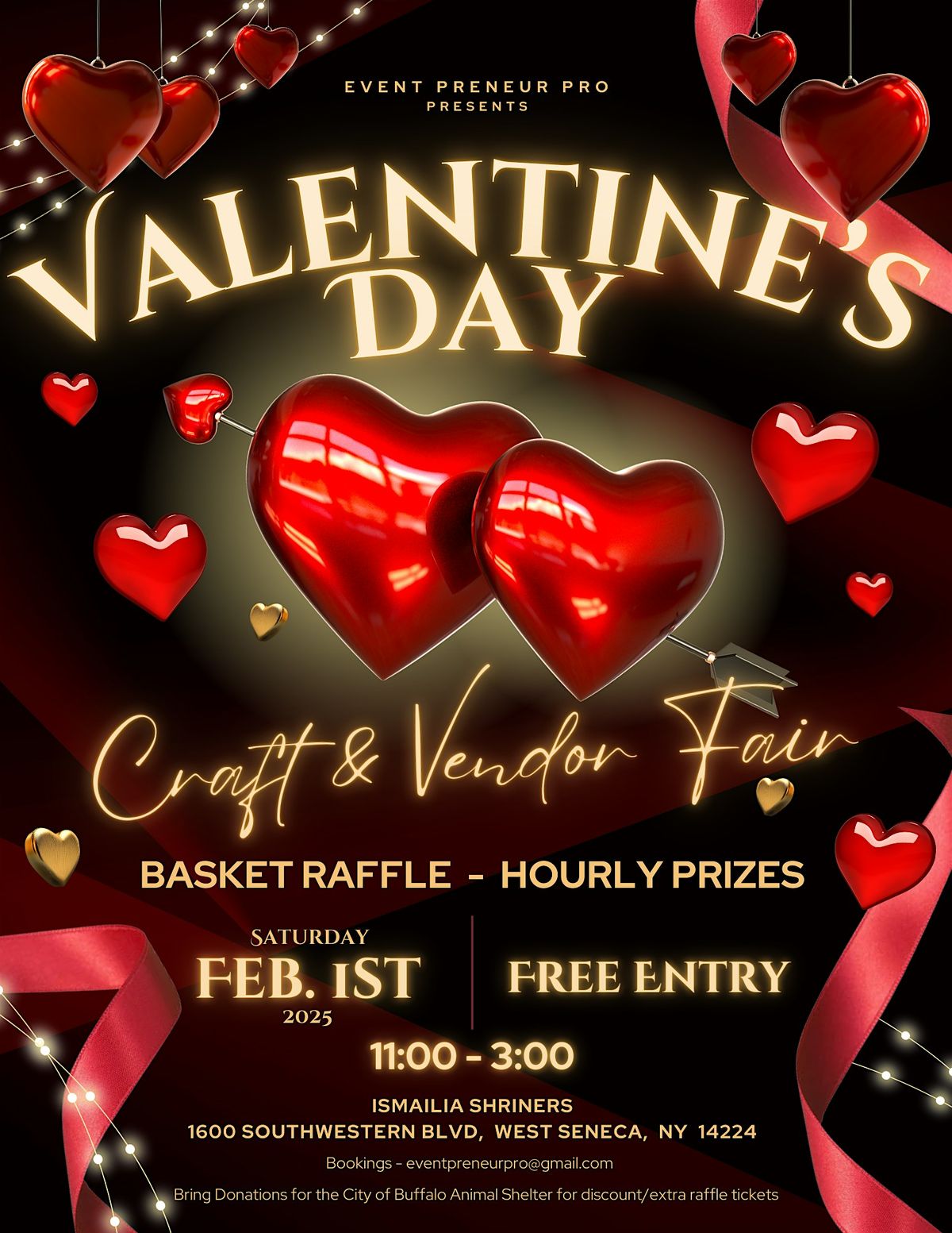 Valentine's Craft & Vendor Fair at the Shriners