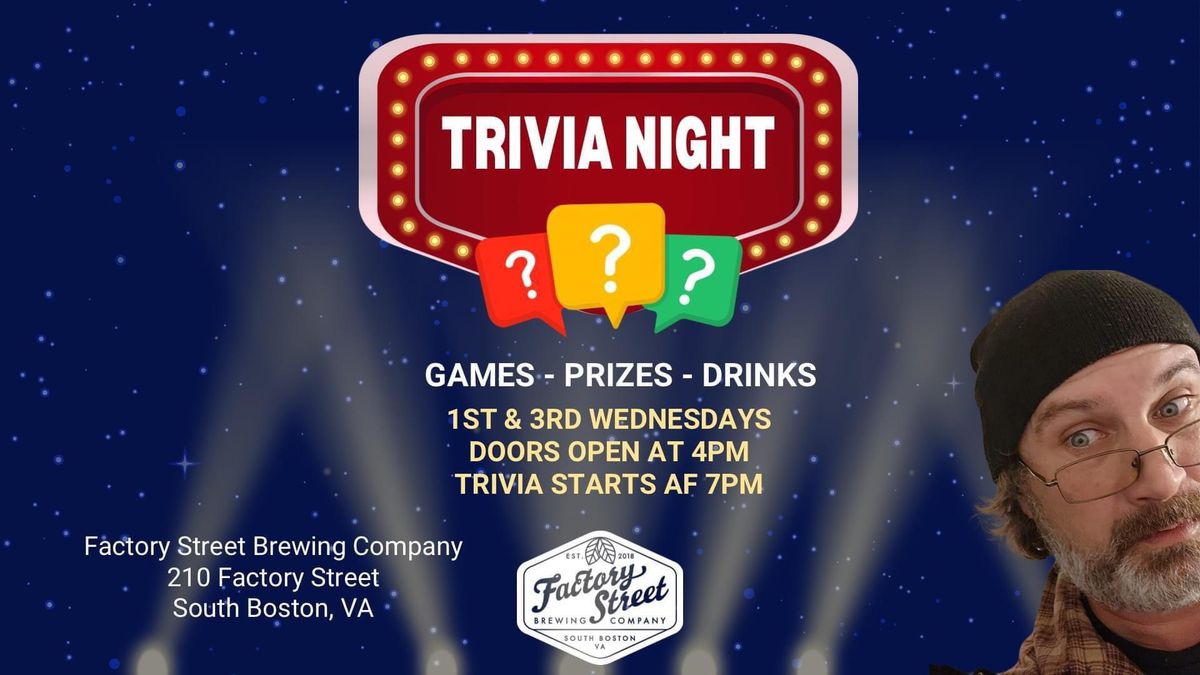 Trivia Night at Factory Street Brewing