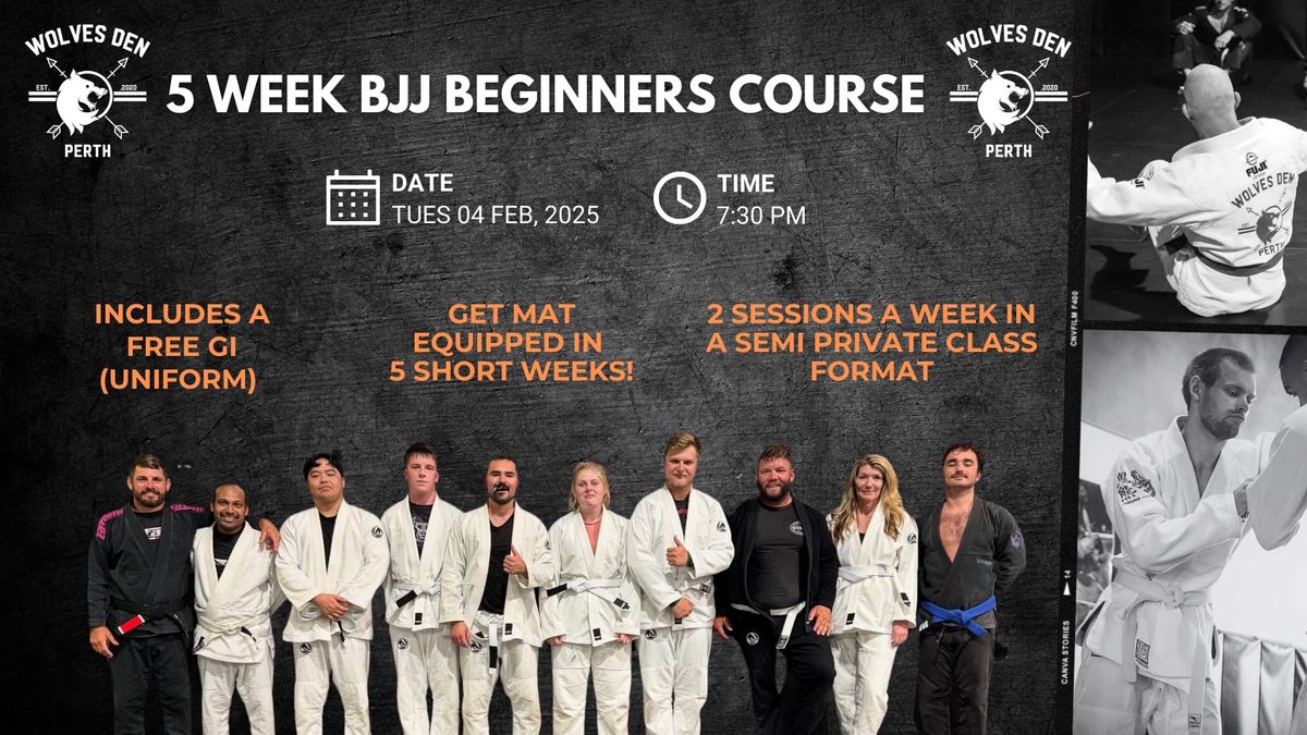 5 Week Beginners BJJ Course | First One For 2025!