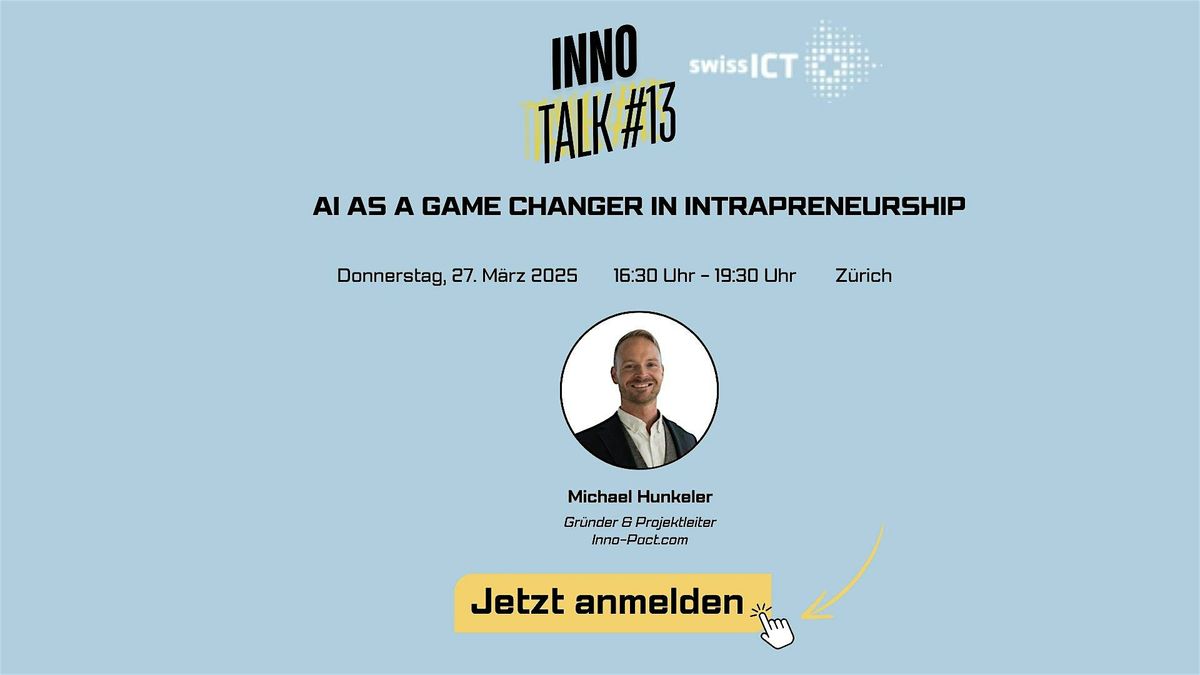 INNOtalk "AI as a Game Changer in Intrapreneurship"