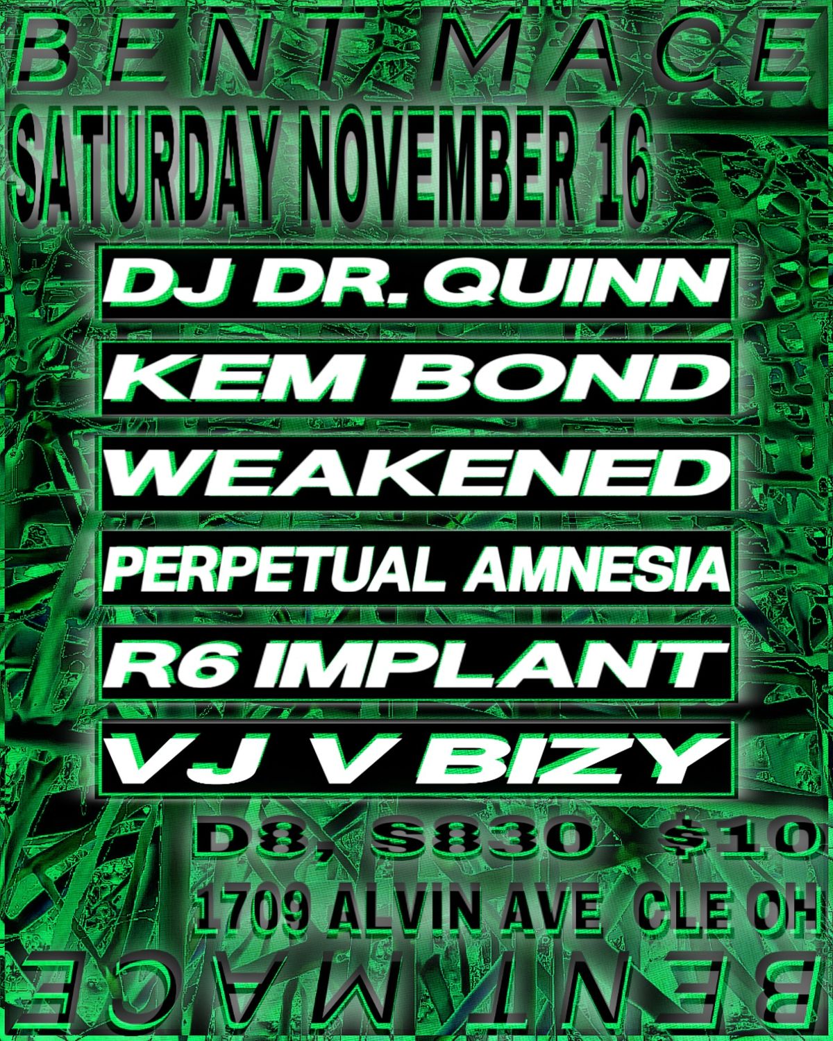 KEM BOND \/\/ WEAKENED \/\/ PERPETUAL AMNESIA \/\/ R6 IMPLANT \/\/ VJ V BIZY \/\/ DJ DR. QUINN, MEDICINE WOMAN