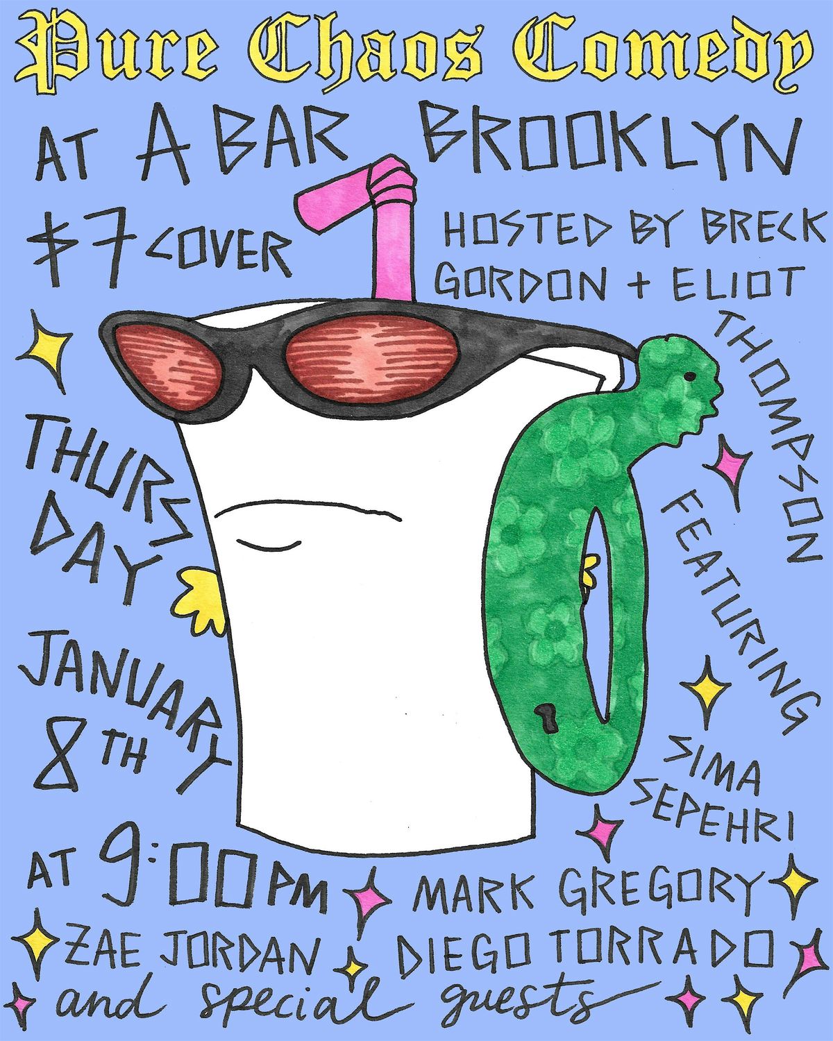 Pure Chaos Comedy at A Bar Brooklyn | Greenpoint