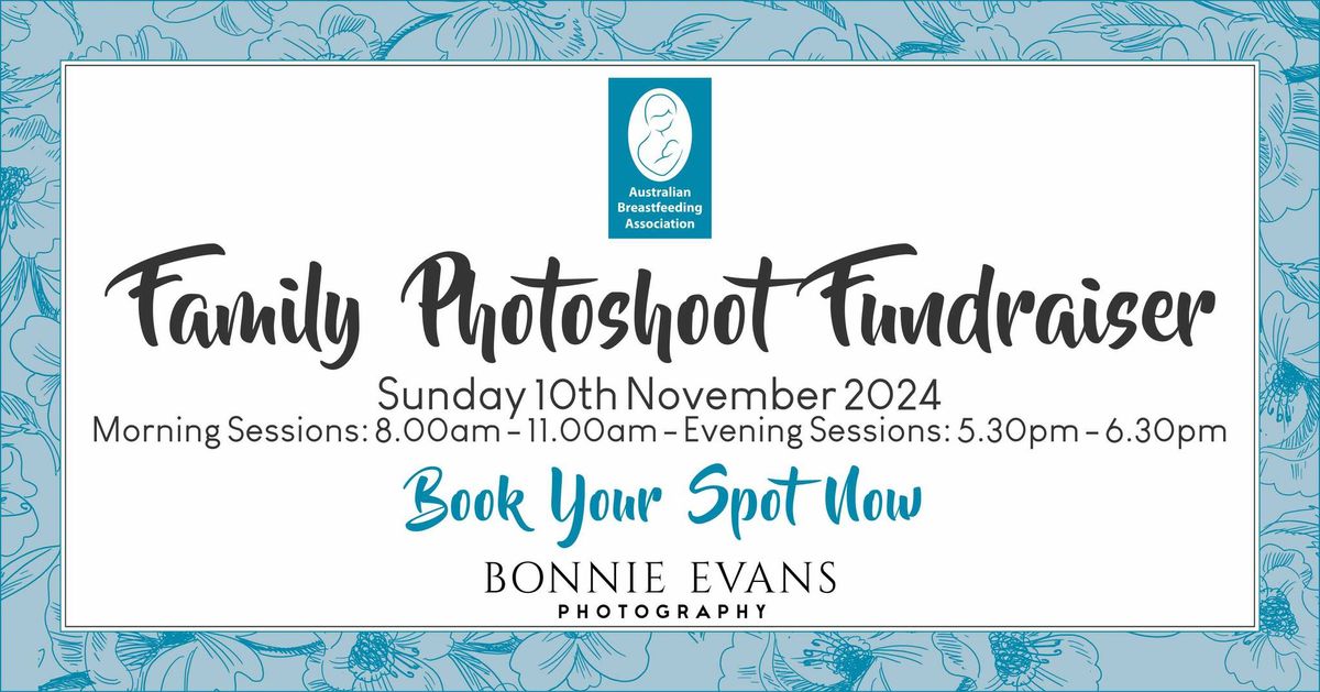 Australian Breastfeeding Association Family Photoshoot Fundraiser