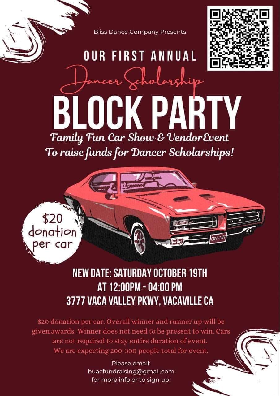 Bliss Dance Company Presents OUR FIRST ANNUAL Deneer Sholership BLOCK PARTY