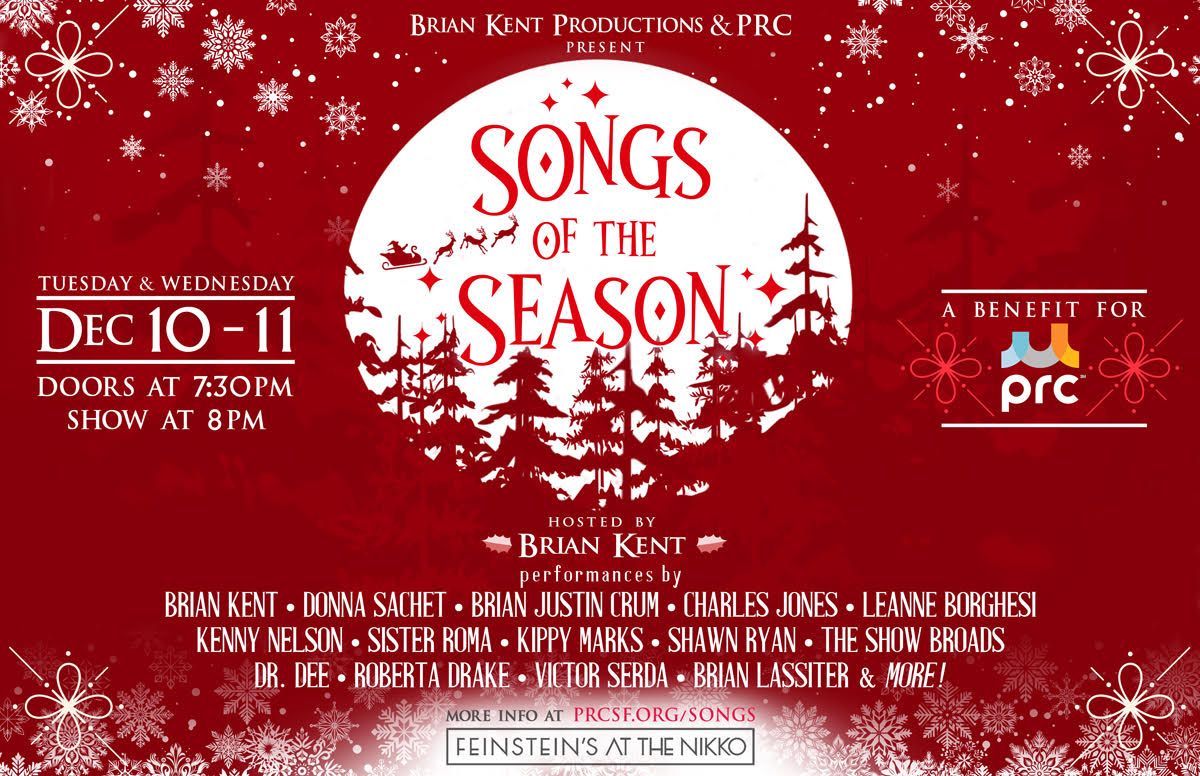 San Francisco "Songs Of The Season" at Feinstein's at the Nikko Dec 10\/11