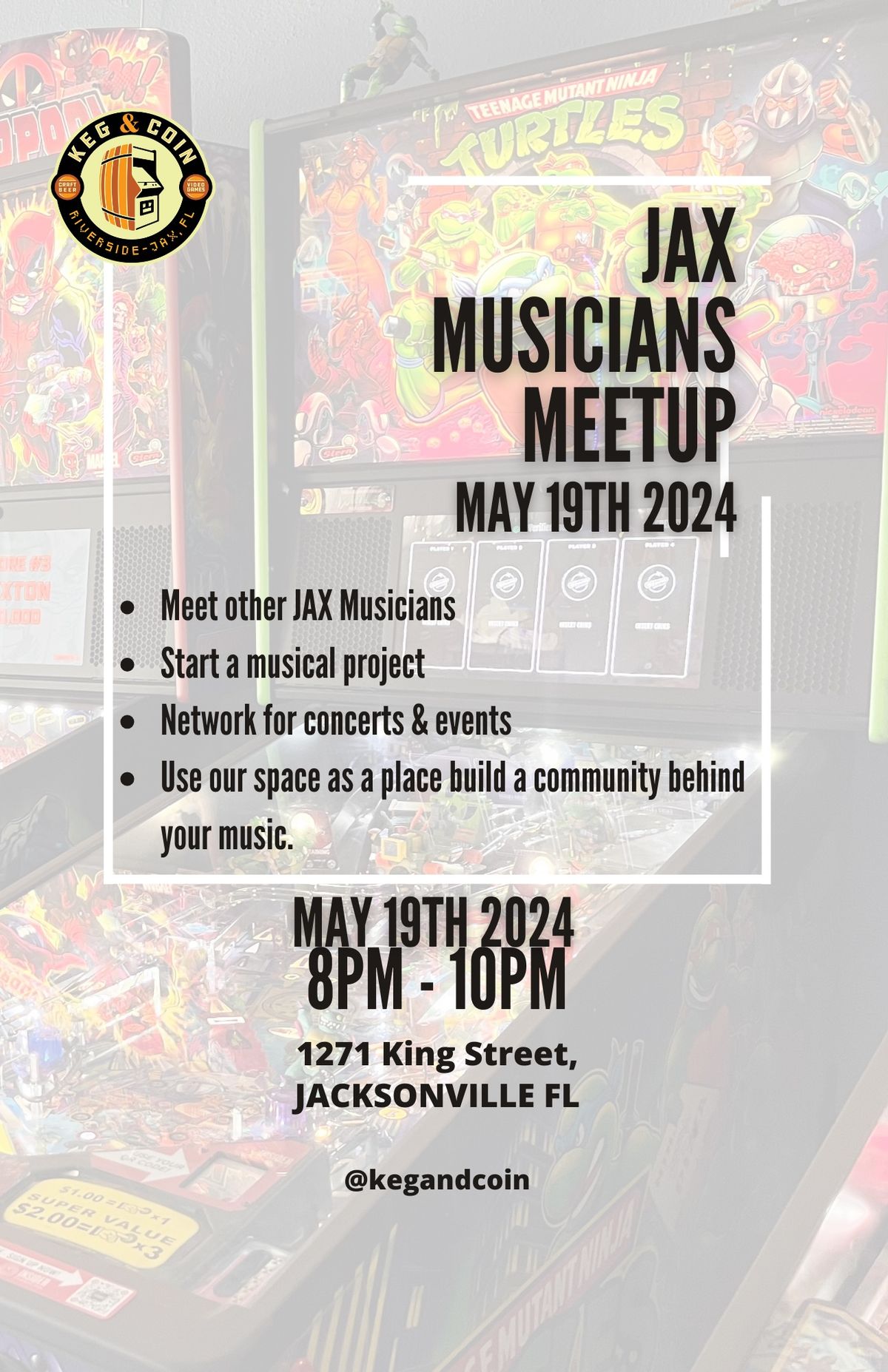 JAX Musician Meetup (mingle and networking event)