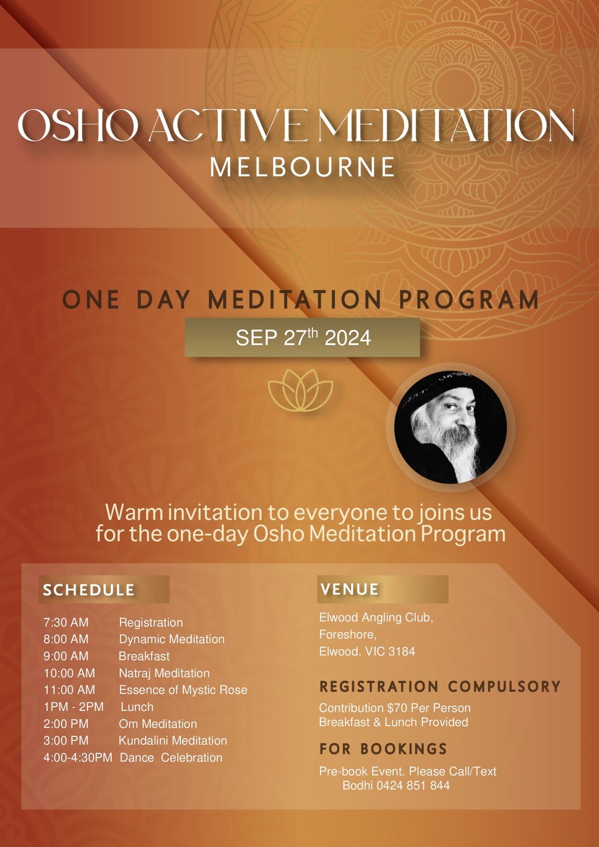 OSHO Full Day Meditation Sep 27th 2024