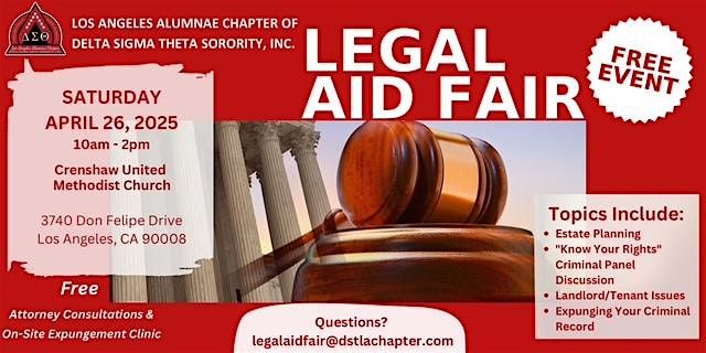 The Los Angeles Alumnae Chapter Legal Aid Fair 2025