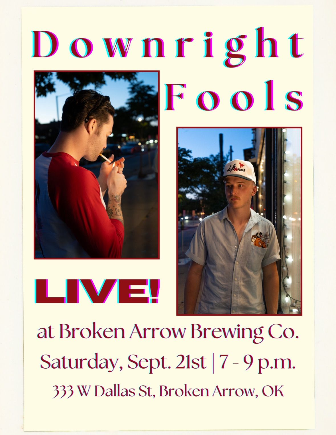 Saturday Live Music w\/ Downright Fools