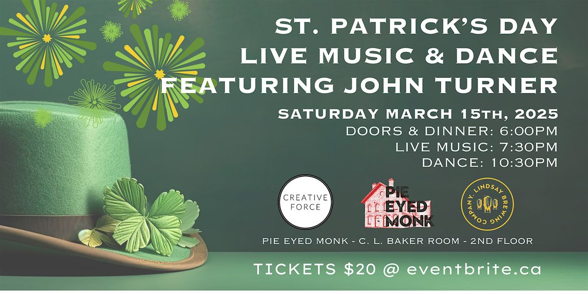 ST. PATRICK'S DAY LIVE MUSIC & DANCE with JOHN TURNER